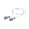 E-a-r Pistonz Corded Earplugs, Polyurethane Foam, Silver