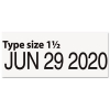 Rubber Stamp, Dater, Conventional, Type Size 1 1/2