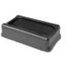 Swing Top Lid For Slim Jim Waste Containers, 11 3/8 X 20 3/8, Plastic, Black