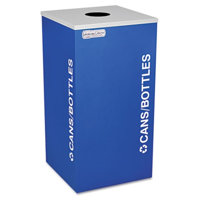 Kaleidoscope Collection Bottle/can-recycling Receptacle, 24gal, Royal Blue