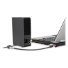 Clicksafe Keyed Twin Laptop Lock, 5ft And 8in Cables, Black