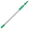 Opti-loc Aluminum Extension Pole, 30 Ft, Three Sections, Green/silver