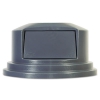 Round Brute Dome Top Lid For 55gal Waste Containers, 27 1/4&quot; Dia, Gray