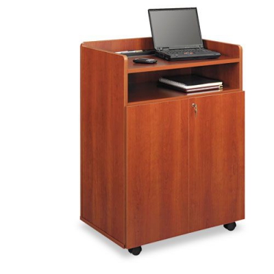 Tabletop Lectern, 24w X 20d X 13-1/2h, Cherry/black