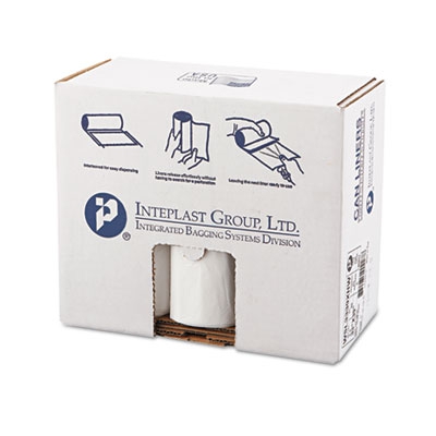 Low-density Can Liner, 33 X 39, 33gal, .8mil, White, 25/roll, 6 Rolls/carton