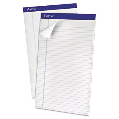 Recycled Writing Pads, Legal, White, 50 Sheets, Dozen