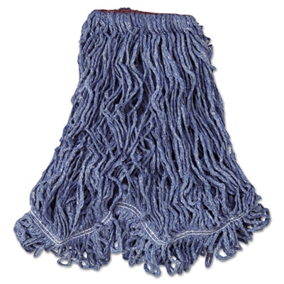 Super Stitch Blend Mop Heads, Cotton/synthetic, Red, Medium, 6/carton