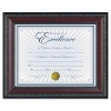 World Class Document Frame W/certificate, Walnut, 8 1/2 X 11
