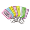 Replacement Tags For Multi-color Key Rack, 2 1/4, Square, Assorted Colors, 4/pk