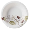 Pathways Heavyweight Paper Bowls, 12oz, Green/burgundy