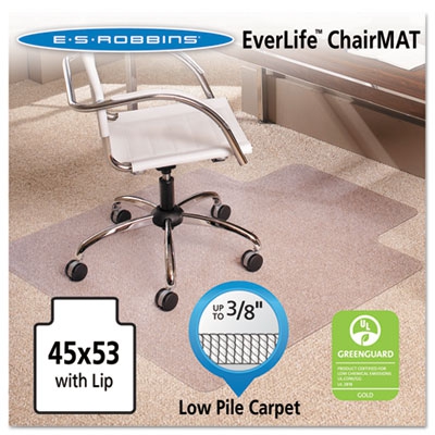 45x53 Lip Chair Mat, Multi-task Series Anchorbar For Carpet Up To 3/8"