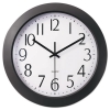 Whisper Quiet Clock, 12", Black
