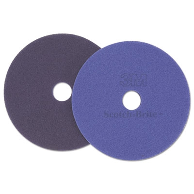 Diamond Floor Pads, 20" Diameter, Purple, 5/carton
