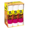 Permanent Glue Stics, White Application, 1.27 Oz, 6/pack