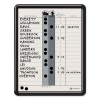 Employee In/out Board, Porcelain, 11 X 14, Gray, Black Plastic Frame