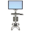 Neo-flex Wideview Workspace, Single Monitor Display, Gray