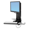 Styleview Sit-stand Vertical Lift For Patient Rooms, Black