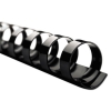 Combbind Standard Spines, 1/2&quot; Diameter, 90 Sheet Capacity, Black, 100/box