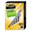Round Stic Xtra Life Ballpoint, Black Ink, 1mm, Medium, 60/box