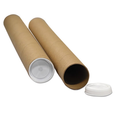 Round Mailing Tubes, 15l X 2" Dia., Brown Kraft, 25/pack