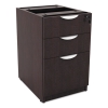 Alera Valencia Box/box/file Full Pedestal, 15 5/8w X 20 1/2d X 28 1/2h, Espresso