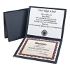 Diploma Cover, 12 1/2 X 10 1/2, Navy