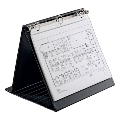 Easel Round Ring Binder, 1" Cap, 11 X 8 1/2, Black