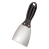 Putty Knife, 3&quot; Wide, Carbon Steel, Rigid Handle, Black/silver, 24/carton