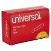 Paper Clips, Smooth Finish, No. 1, Silver, 1000/pack