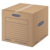 Smoothmove Basic Medium Moving Boxes, 18l X 18w X 16h, Kraft/blue, 20/bundle