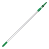 Opti-loc Aluminum Extension Pole, 13ft, Two Sections, Green/silver