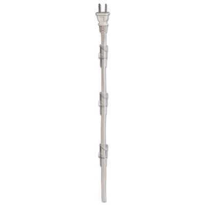 Cord Clip, Flat, W/adhesive, Clear, 4/pack
