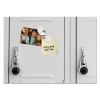 Magnetic/adhesive Clips, 1&quot; X 1.38&quot;, White, 20/box
