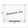 Porcelain Value Dry Erase Board, 48 X 72, White, Aluminum Frame