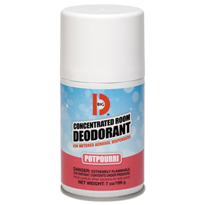 Metered Concentrated Room Deodorant, Potpourri Scent, 7 Oz Aerosol, 12/carton