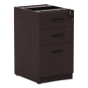 Alera Valencia Box/box/file Full Pedestal, 15 5/8w X 20 1/2d X 28 1/2h, Mahogany