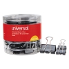 Medium/small Binder Clips, 5/8&quot;, 3/8&quot; Capacity, 1 1/4&quot;, 3/4&quot; Wide, Black, 60/pk