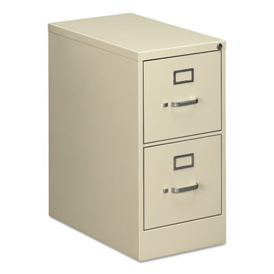 Two-drawer Economy Vertical File Cabinet, Letter, 15w X 25d X 29h, Putty