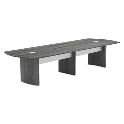Medina Conference Table Top, Boat, 72 X 48, Gray Steel