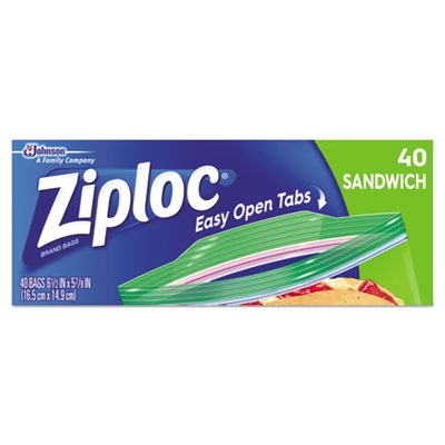 Resealable Sandwich Bags, 1.2mil, 6 1/2 X 6, Clear