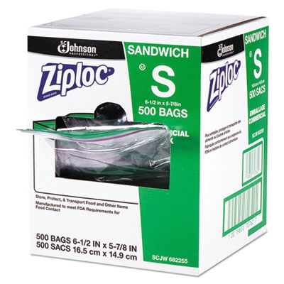 Resealable Sandwich Bags, 1.2mil, 6 1/2 X 6, Clear