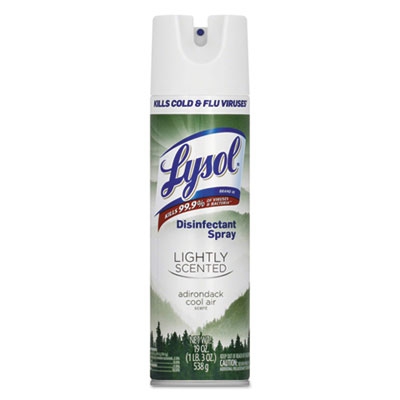 Lightly Scented Disinfectant Spray, Adirondack Cool Air, 19 Oz