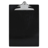 Recycled Plastic Clipboard With Ruler Edge, 1&quot; Clip Cap, 8 1/2 X 12 Sheet, Black