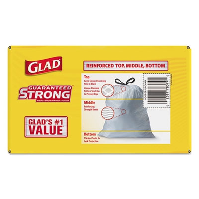 Tall Kitchen Drawstring Bags, 24 X 27 3/8, 13gal, .95mil, 100/box, 4/ct