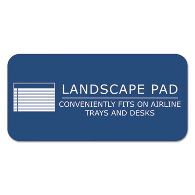 Wide Landscape Format Writing Pad, College Ruled, 8 X 6, Canary, 40 Sheets