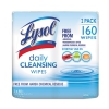 Daily Cleansing Wipes, 8&quot; X 7&quot;, White, 80 Wipes/can, 2 Cans/pack, 3 Packs/carton