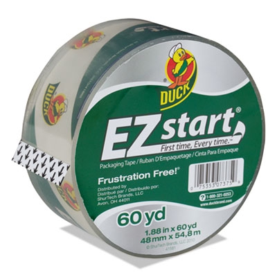 Ez Start Premium Packaging Tape, 1.88" X 60yds, 3" Core, Clear