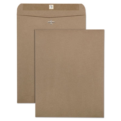 100% Recycled Brown Kraft Clasp Envelope, 10 X 13, Brown Kraft, 100/box