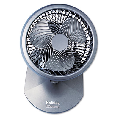 Blizzard 9" Three-speed Oscillating Table/wall Fan, Charcoal