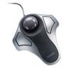 Optical Orbit Trackball Mouse, Two-button, Black/silver